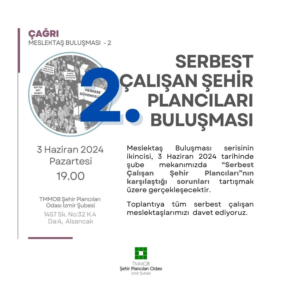 MESLEKTAŞ BULUŞMASI - 2

SERBEST ÇALIŞAN ŞEHİR PLANCILARI