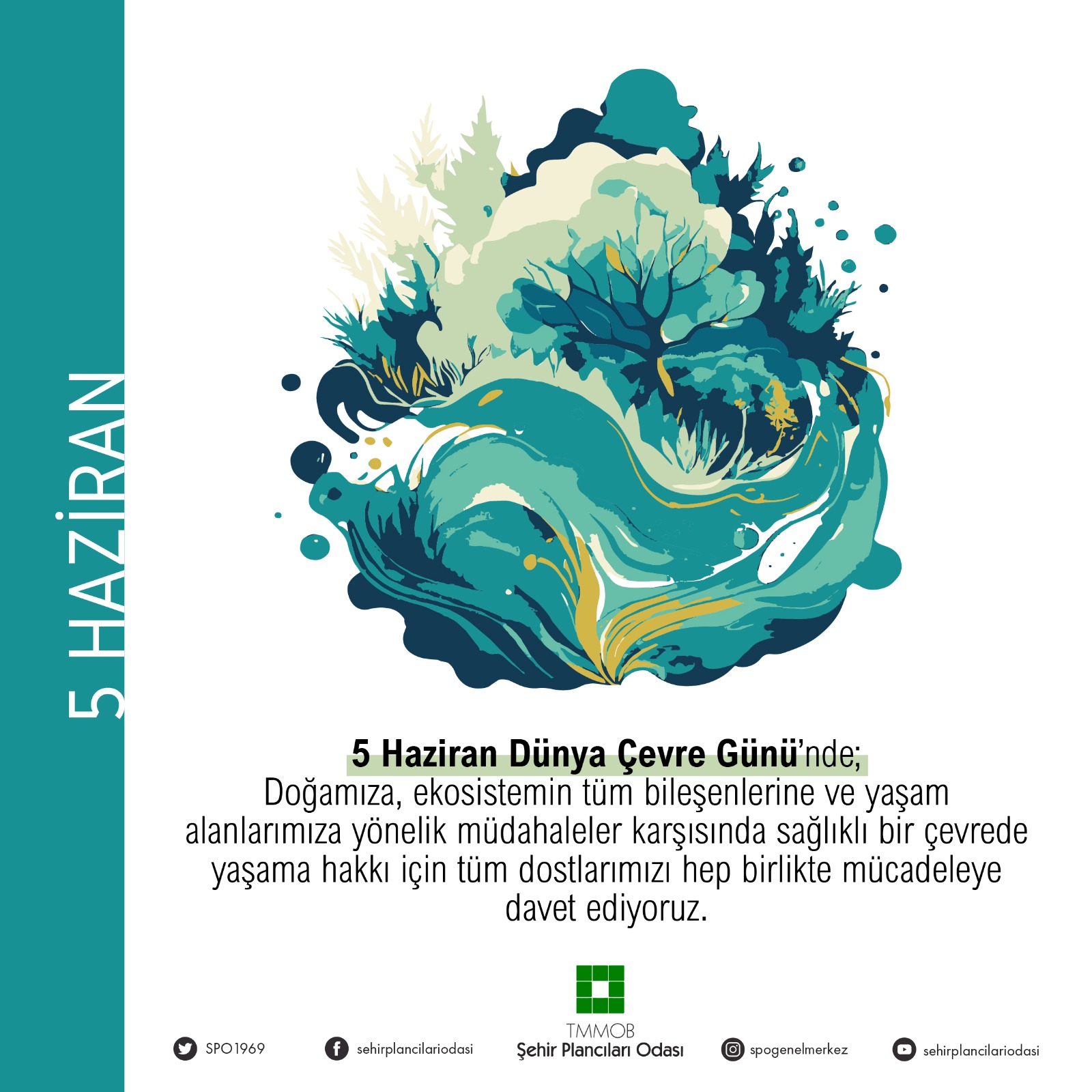 5 HAZİRAN DÜNYA ÇEVRE GÜNÜ