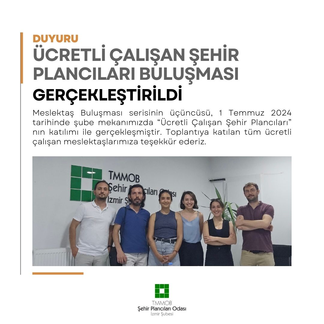 MESLEKTAŞ BULUŞMASI - 3

ÜCRETLİ ÇALIŞAN ŞEHİR PLANCILARI BULUŞMASI

