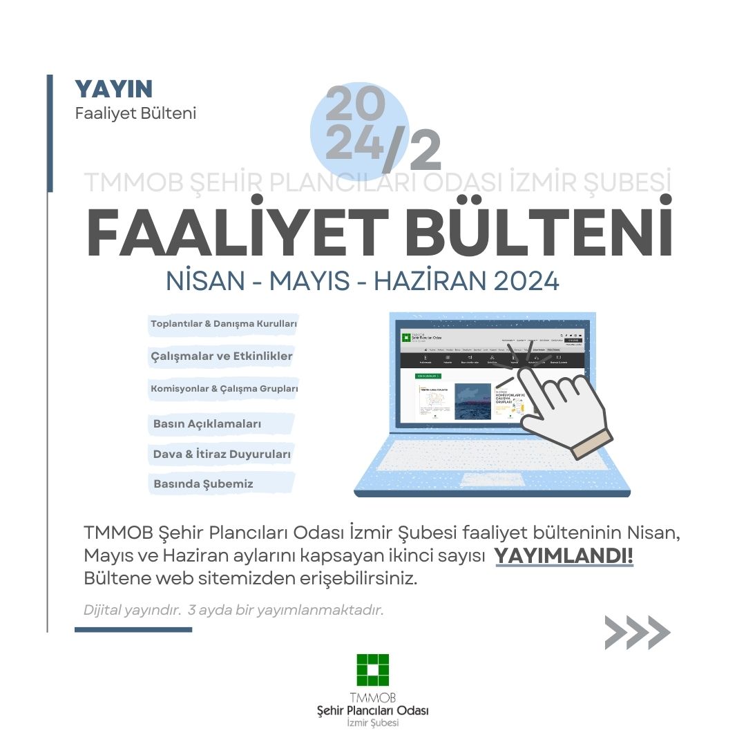 FAALİYET BÜLTENİ YAYIMLANDI!