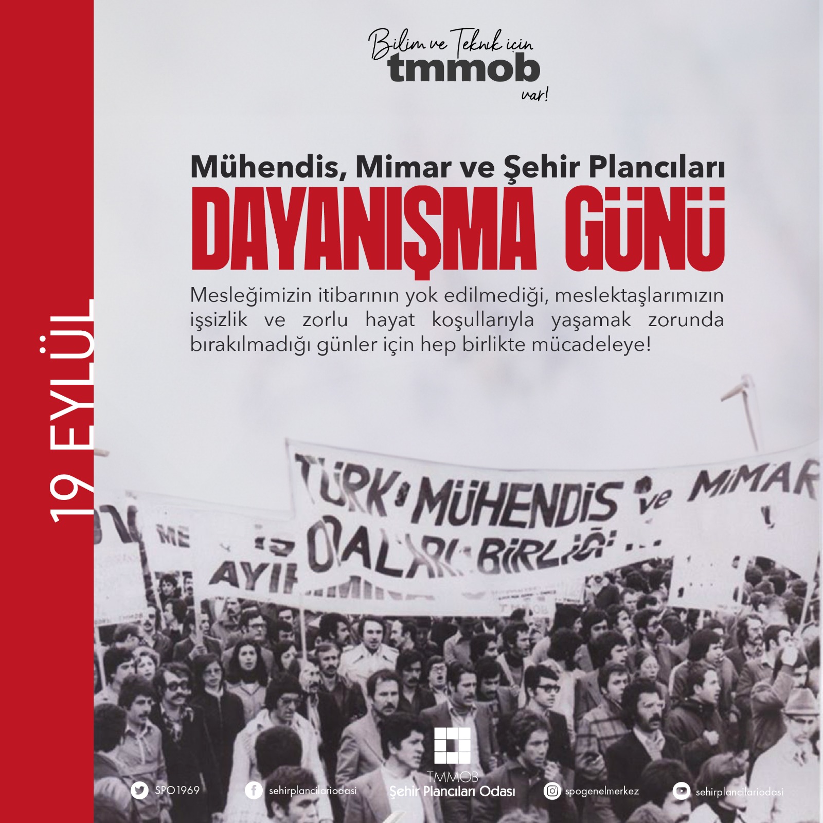 MÜHENDİS, MİMAR VE ŞEHİR PLANCILARI DAYANIŞMA GÜNÜ