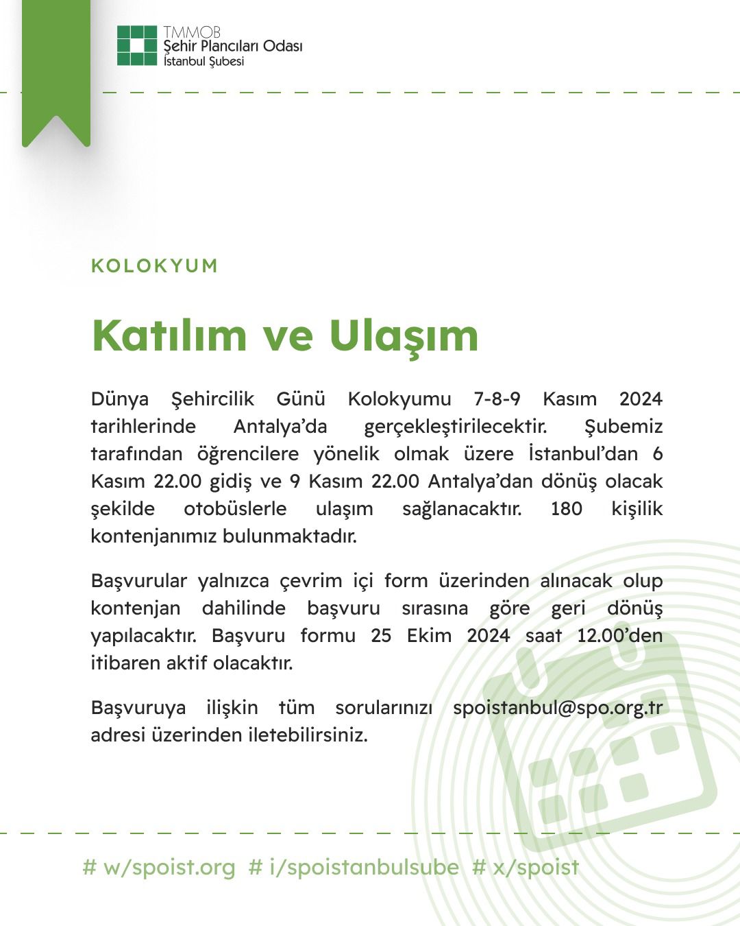 48. DÜNYA ŞEHİRCİLİK GÜNÜNE KATILIM