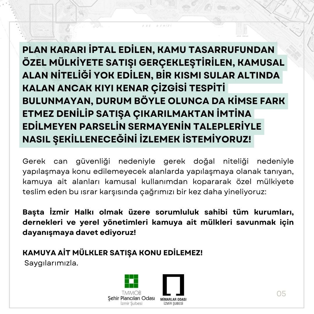 YATIRIMCIYA "FIRSAT"(!) DEDİNİZ,

YA KENTE?