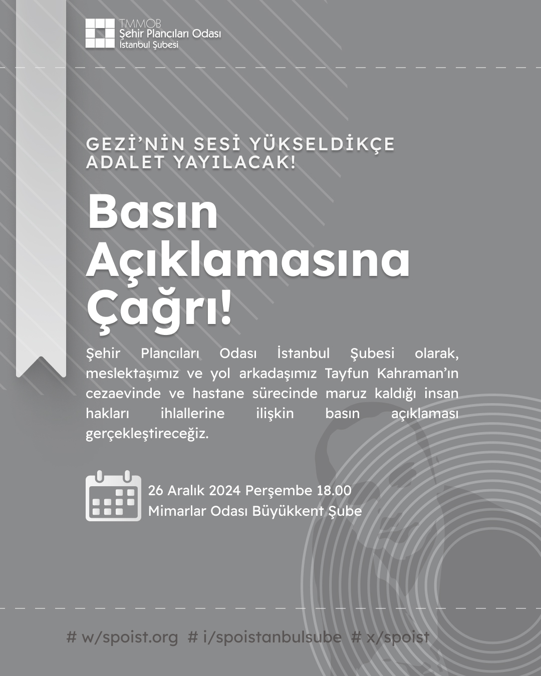 BASIN AÇIKLAMASINA ÇAĞRI