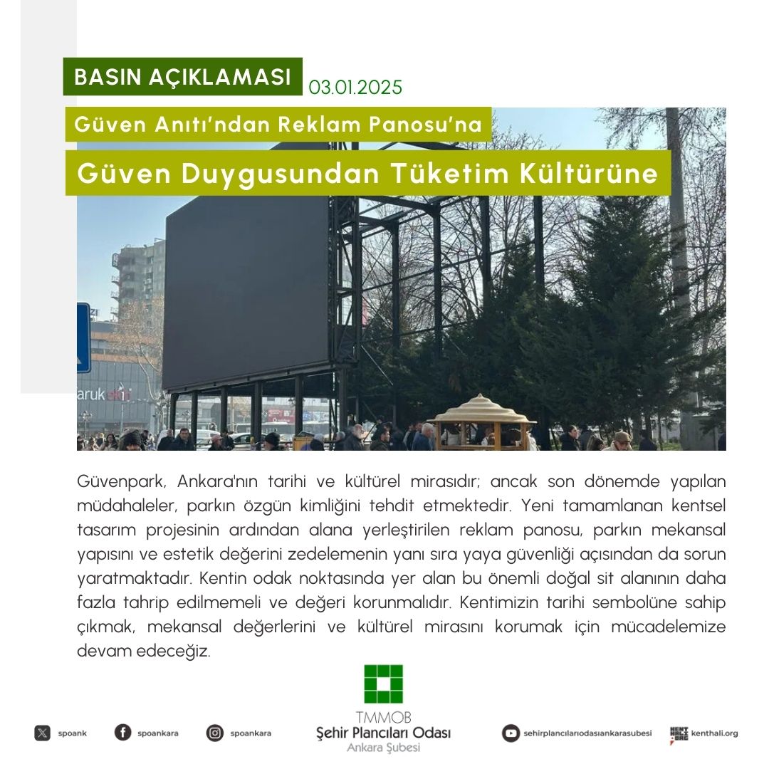 GÜVEN ANITI'NDAN REKLAM PANOSU'NA: GÜVEN DUYGUSUNDAN TÜKETİM KÜLTÜRÜNE