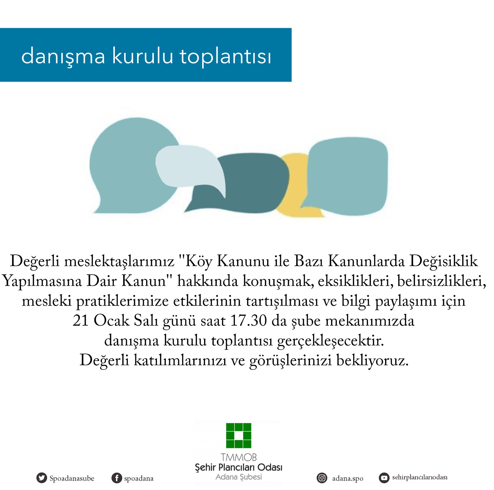 DANIŞMA KURULU ÇAĞRISI