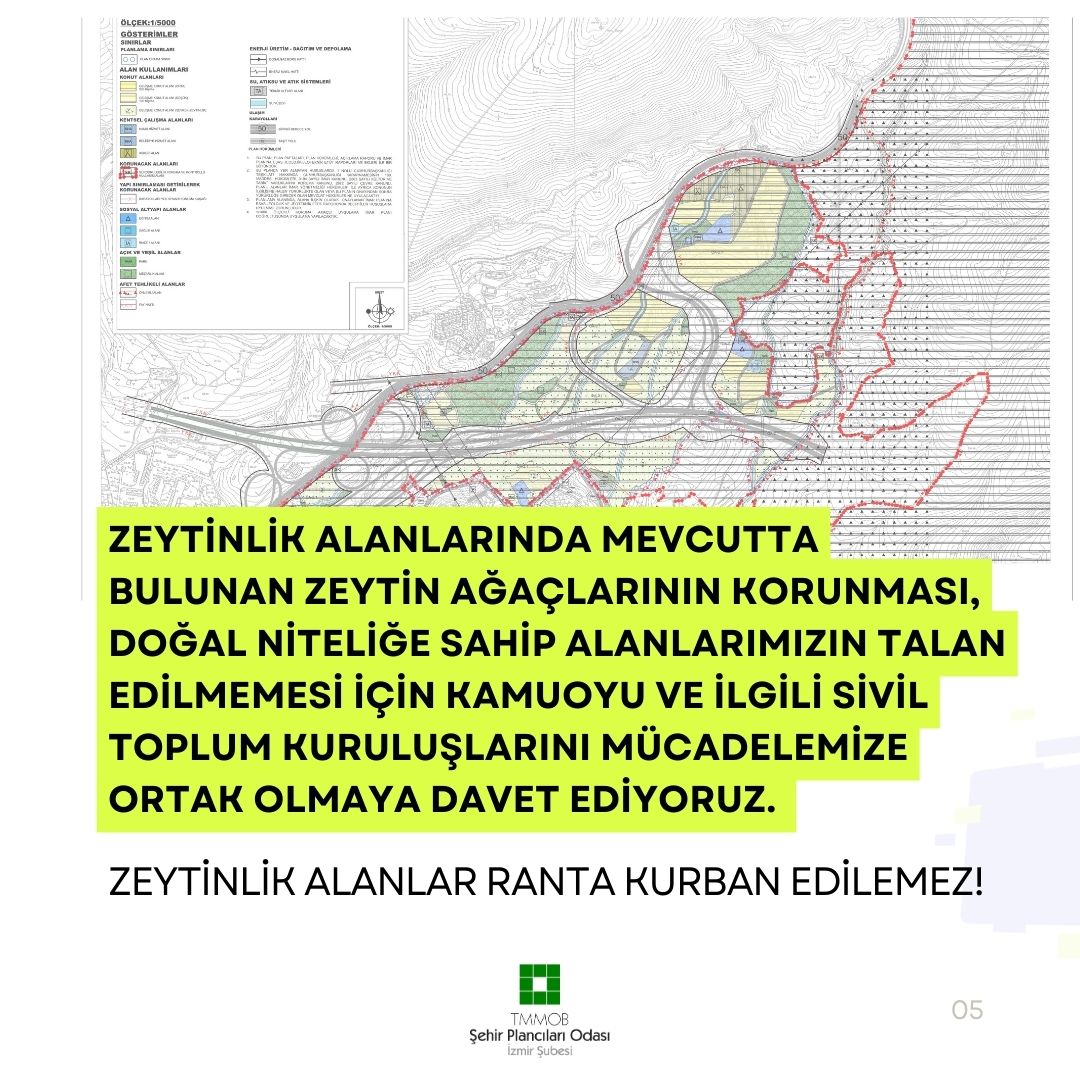ZEYTİNLİK ALANLARDA TALANA İZİN VERMEYECEĞİZ!