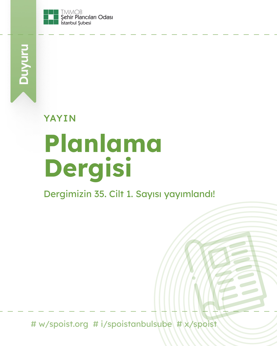 PLANLAMA DERGİSİ 