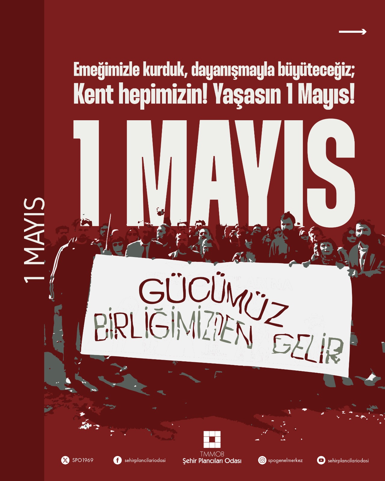1 MAYIS EMEK VE DAYANIŞMA GÜNÜ KUTLU OLSUN!