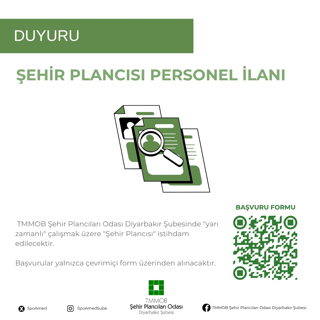 ŞEHİR PLANCISI PERSONEL İLANI