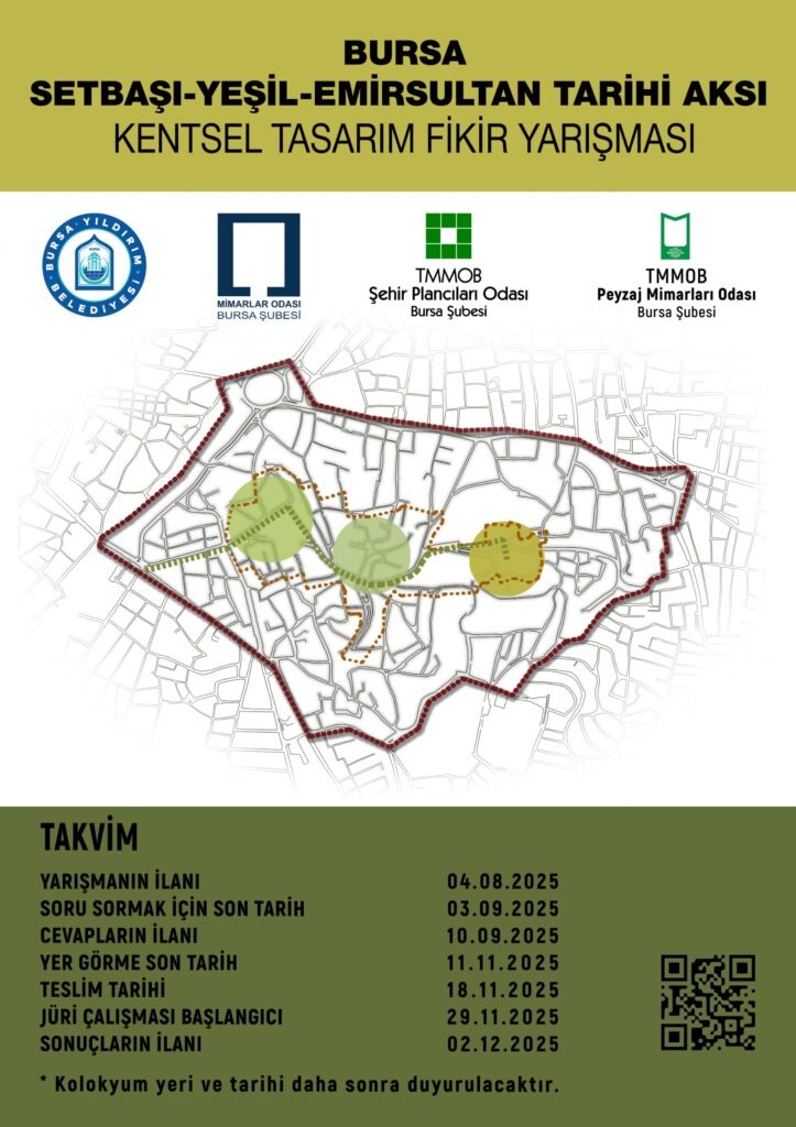 BURSA SETBAŞI-YEŞİL-EMİRSULTAN TARİHİ AKSI KENTSEL TASARIM FİKİR YARIŞMASI 