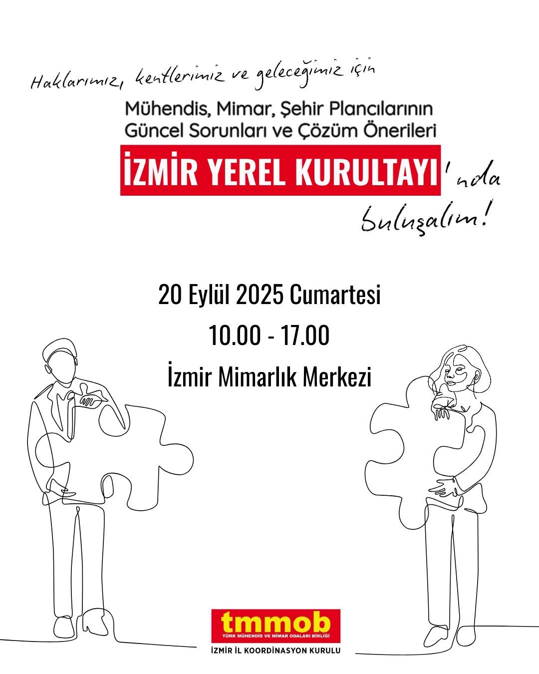 TMMOB "MİMAR MÜHENDİS ŞEHİR PLANCILARININ GÜNCEL SORUNLARI VE ÇÖZÜM ÖNERİLERİ" YEREL KURULTAYI
