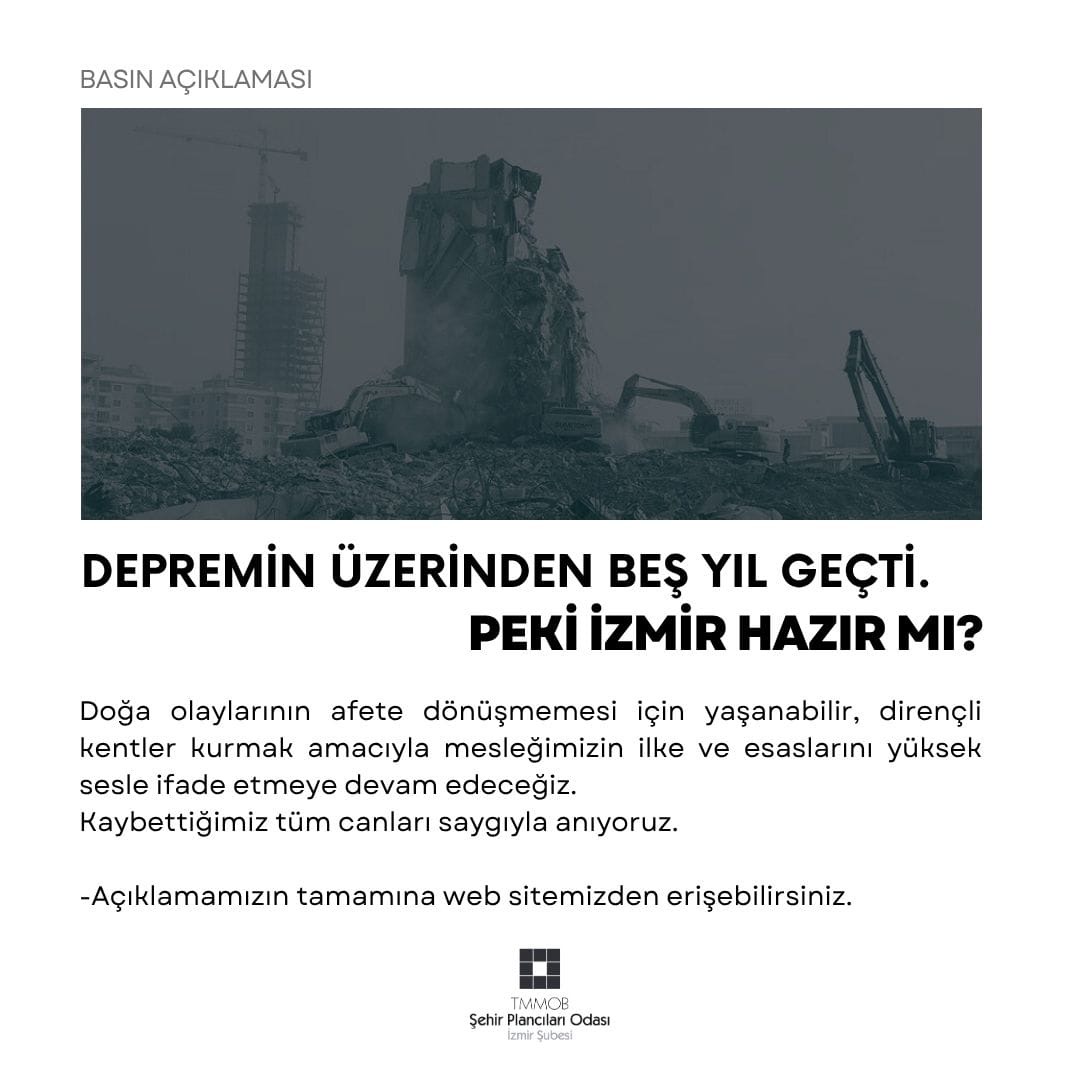 DEPREMİN ÜZERİNDEN BEŞ YIL GEÇTİ. PEKİ İZMİR HAZIR MI?
