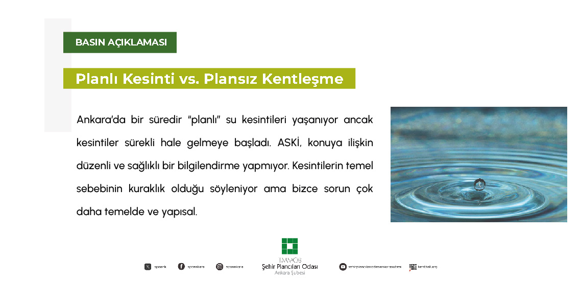 PLANLI KESİNTİ-PLANSIZ KENTLEŞME