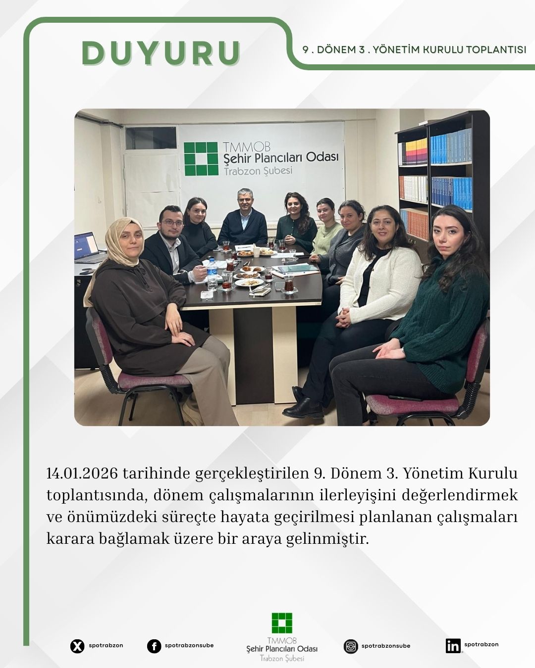 9. DÖNEM 3. YÖNETİM KURULU TOPLANTISI