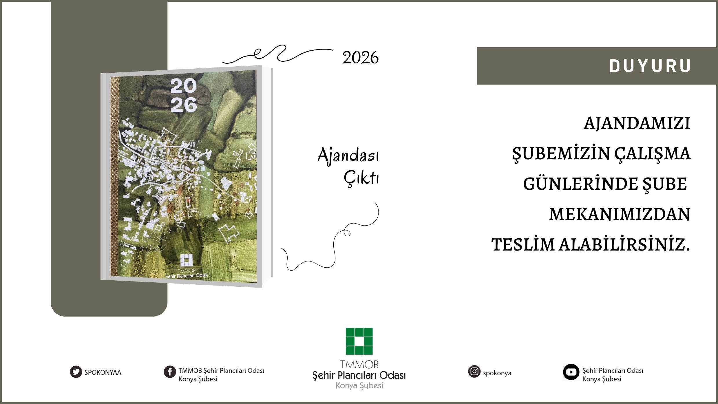 2026 AJANDASI ÇIKTI