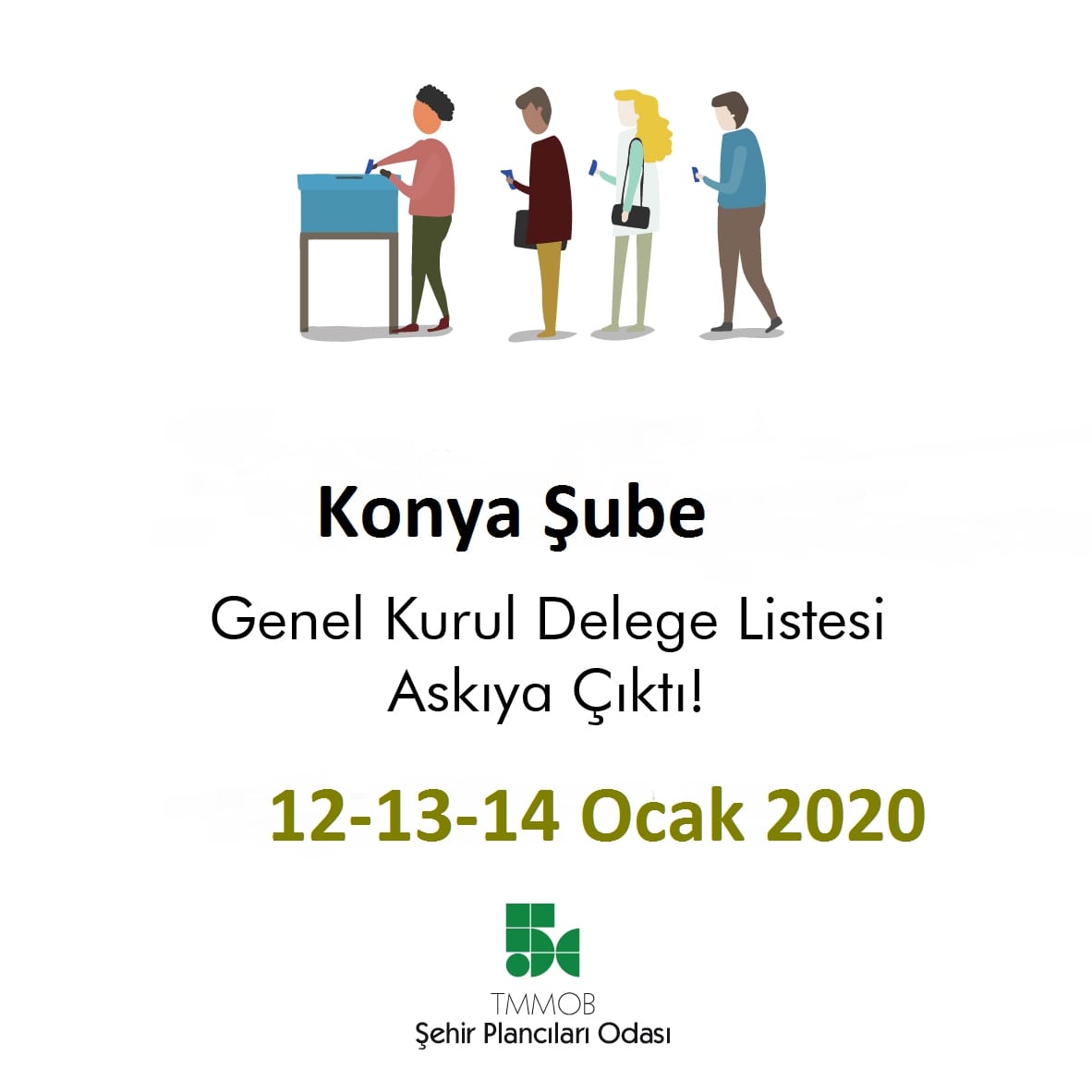 ODAMIZ KONYA ŞUBESİ 9. OLAĞAN GENEL KURULU DELEGE LİSTESİ ASKIDA