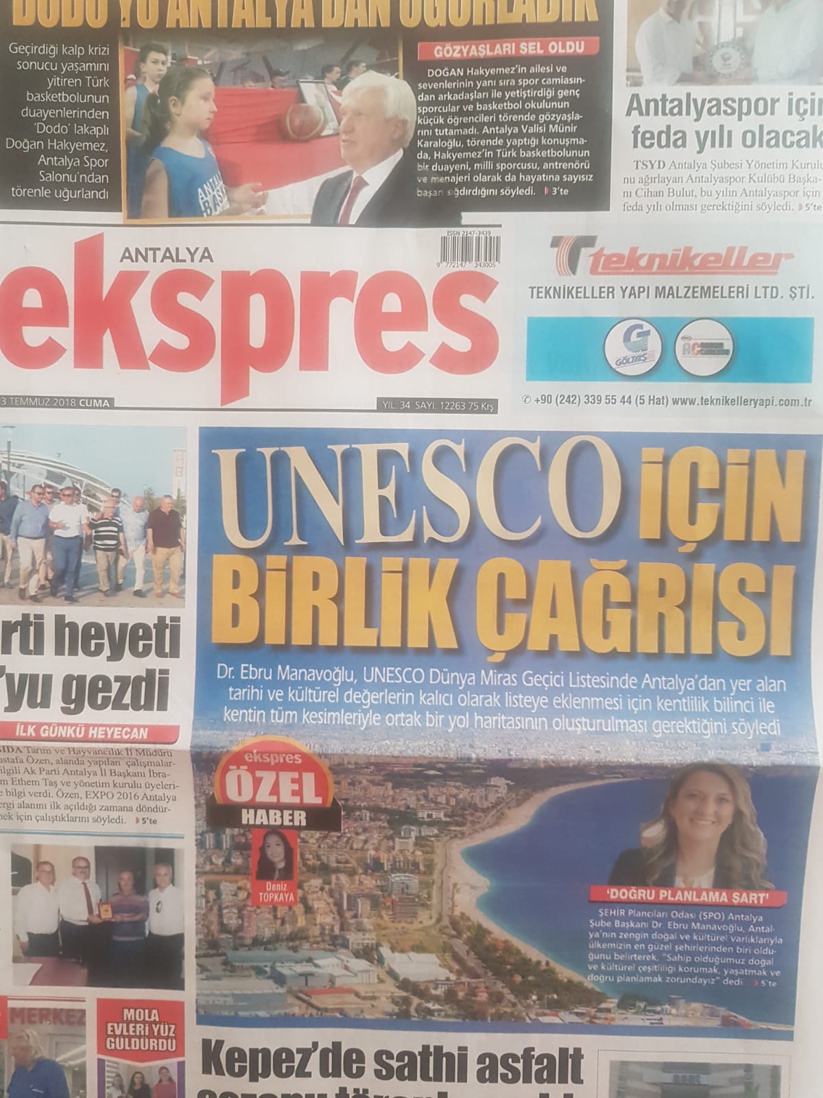 ``UNESCO İÇİN BİRLİK ÇAĞRISI``
