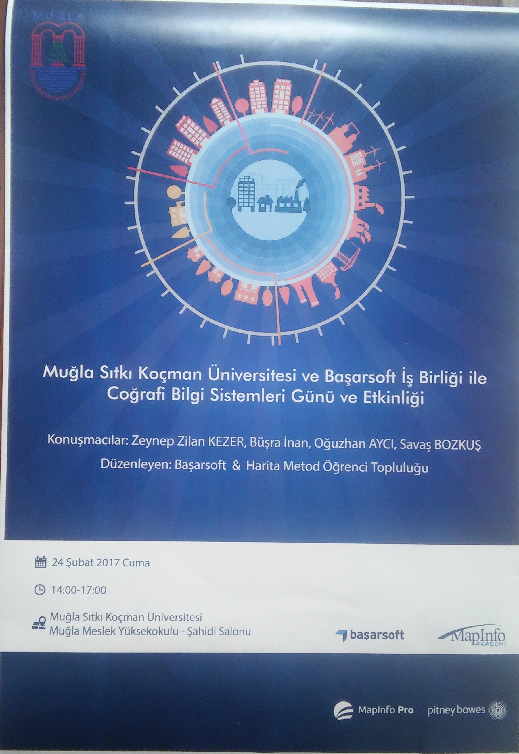 MUĞLA SITKI KOÇMAN ÜNİVERSİTESİ VE BAŞARSOFT İŞ BİRLİĞİ İLE COĞRAFİ BİLGİ SİSTEMLERİ GÜNÜ VE ETKİNLİĞİ