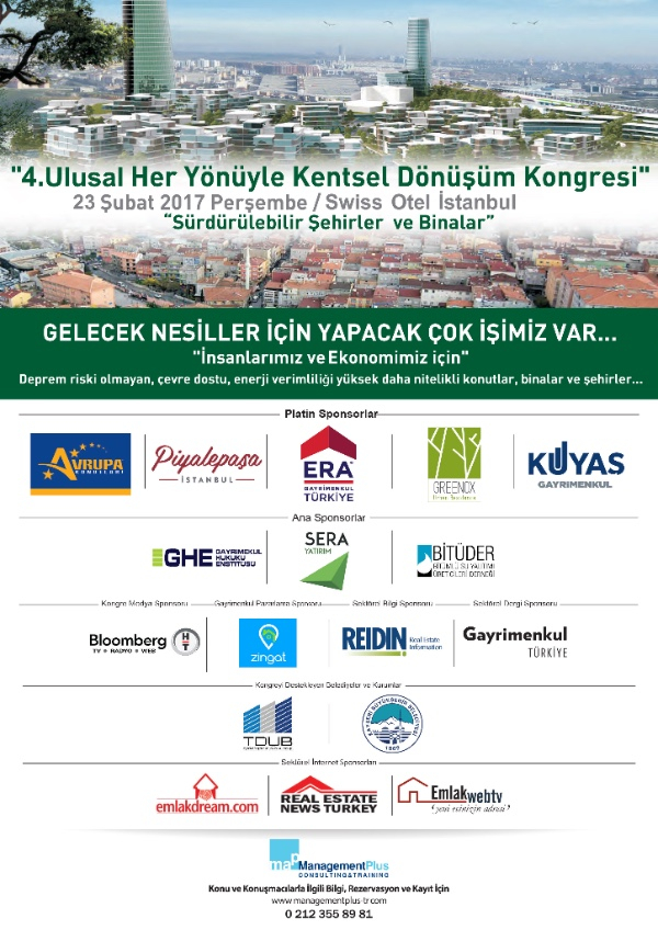 4. ULUSAL HER YÖNÜYLE KENTSEL DÖNÜŞÜM KONGRESİ