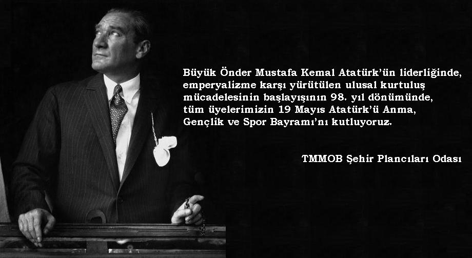 19 MAYIS ATATÜRK'Ü ANMA, GENÇLİK VE SPOR BAYRAMI KUTLU OLSUN