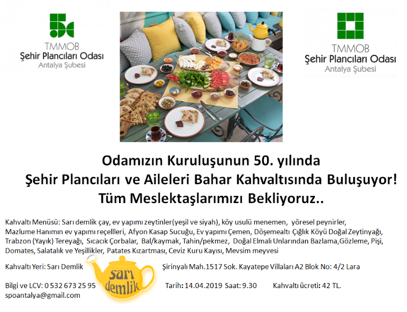 BAHAR KAHVALTISINDA BULUŞUYORUZ