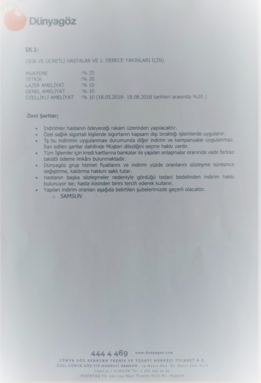 ŞUBEMİZ İLE DÜNYAGÖZ ARASINDA ANLAŞMA YAPILDI!