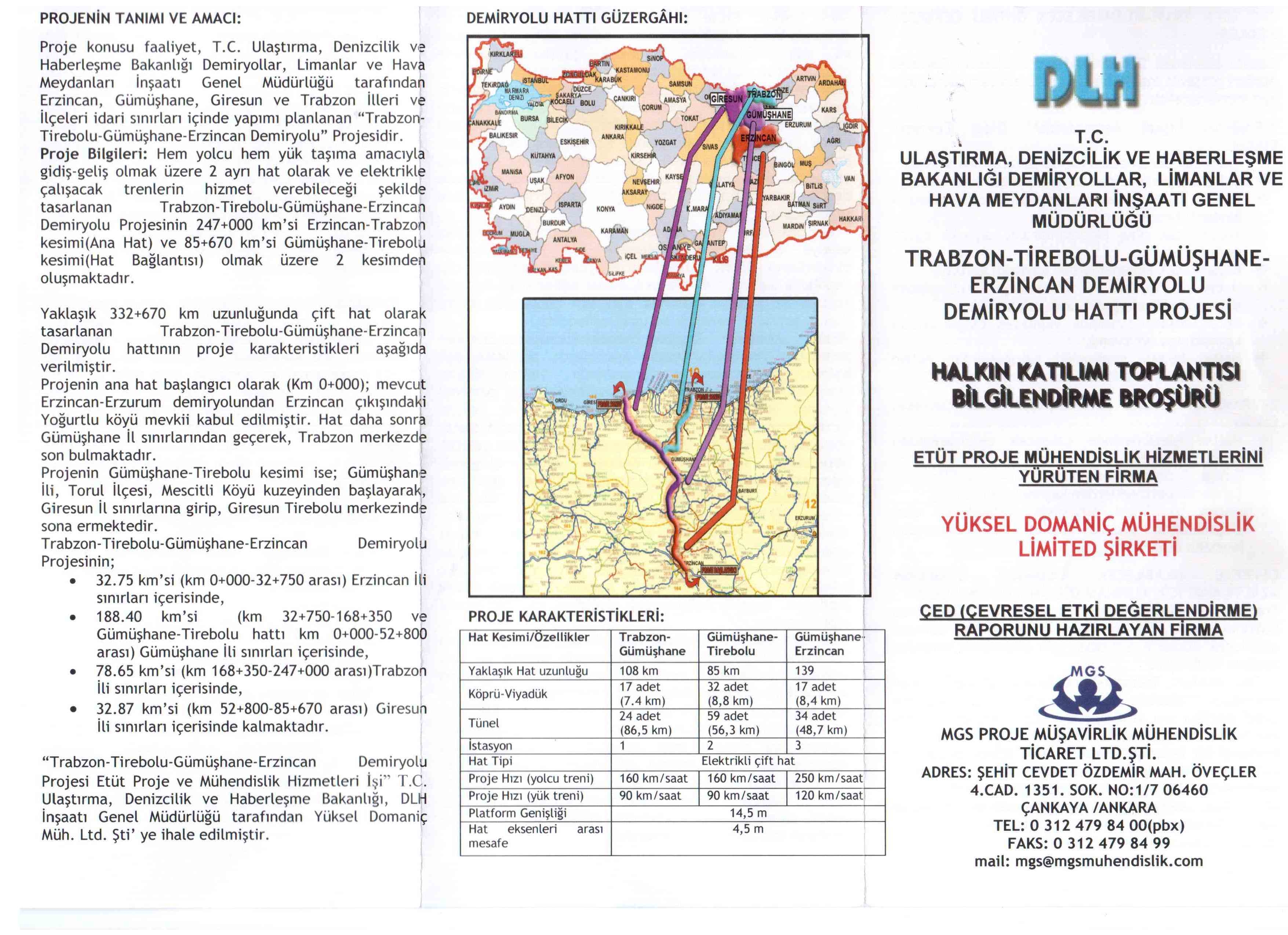 TRABZON, GÜMÜŞHANE, GİRESUN VE ERZİNCAN DEMİRYOLU PROJESİ TOPLANTISINA KATILDIK