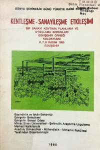 DŞG 9 | KENTLEŞME-SANAYİLEŞME ETKİLEŞİMİ KOLOKYUMU (1985)
